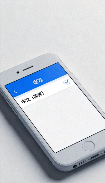 手机版Telegram语言设置界面截图 - 显示中文选项